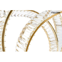 Lampa wisząca kryształowa WAVE 120 złota