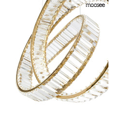 Lampa wisząca kryształowa WAVE 120 złota