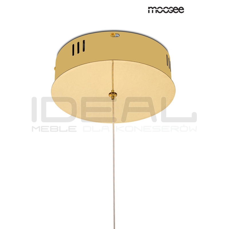 Lampa wisząca kryształowa WAVE 120 złota