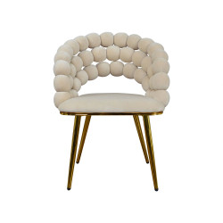 Krzesło Glamour Fantasy Gold Pyron