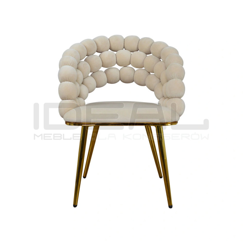 Krzesło Glamour Fantasy Gold Pyron