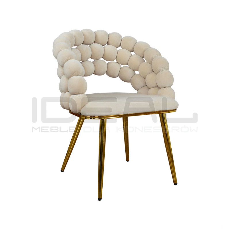 Krzesło Glamour Fantasy Gold Pyron