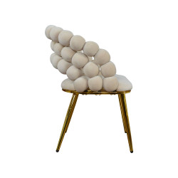 Krzesło Glamour Fantasy Gold Pyron