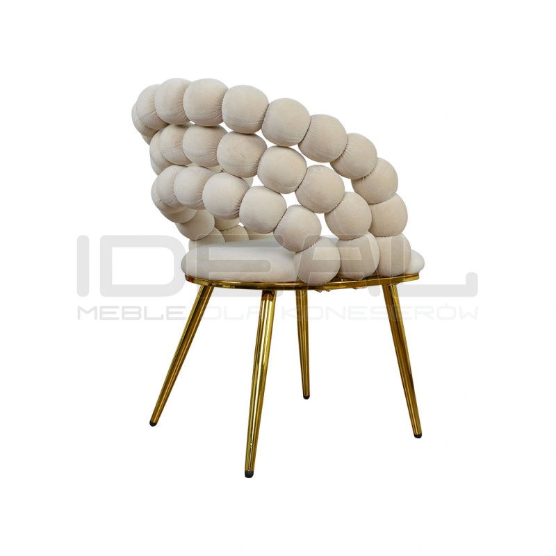 Krzesło Glamour Fantasy Gold Pyron