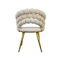 Krzesło Glamour Fantasy Gold Pyron