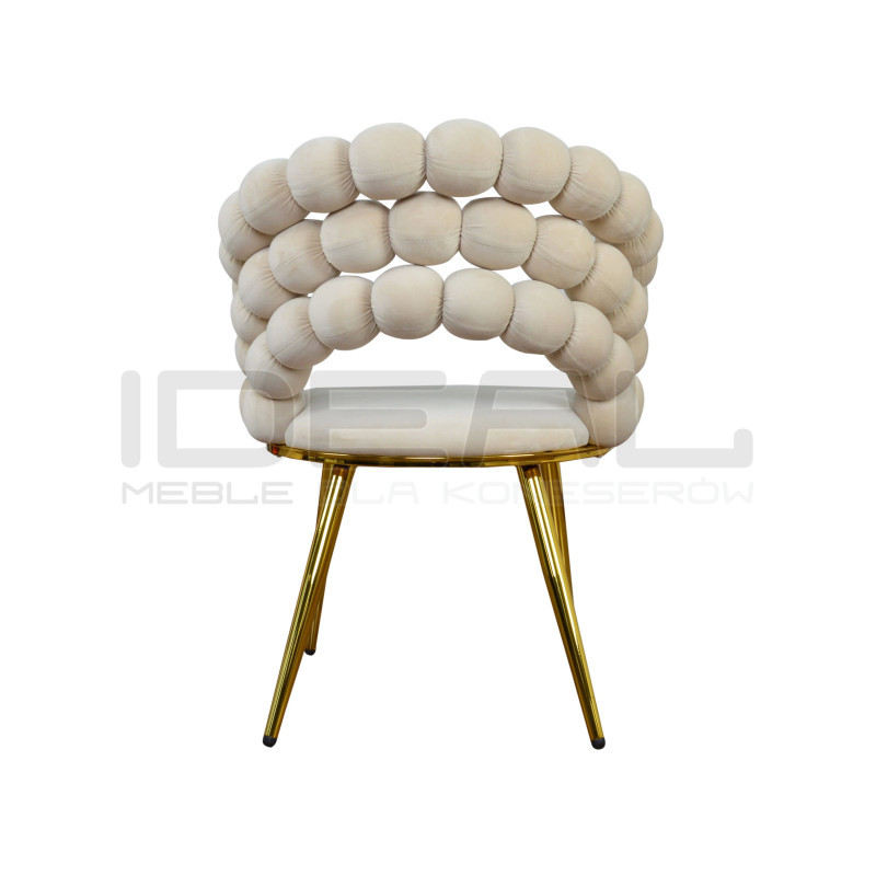 Krzesło Glamour Fantasy Gold Pyron