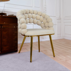 Krzesło Glamour Fantasy Gold Pyron