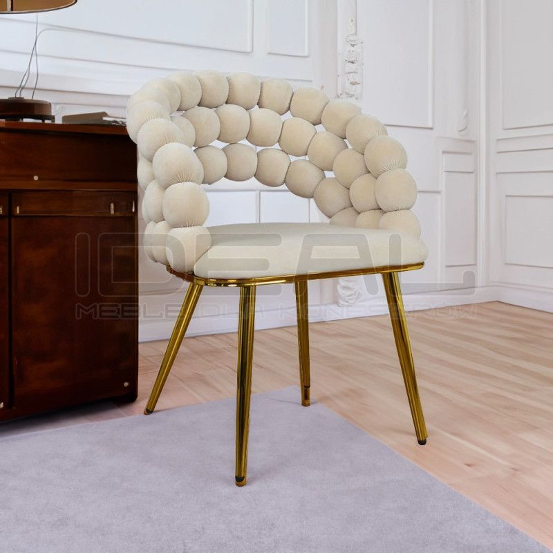 Krzesło Glamour Fantasy Gold Pyron