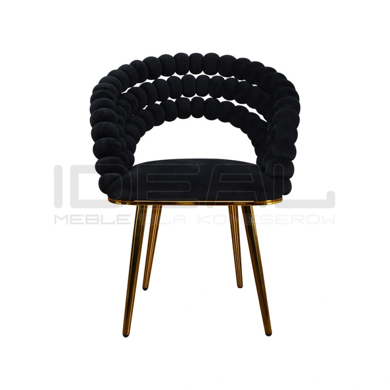 Krzesło Glamour Fantasy Gold Ander