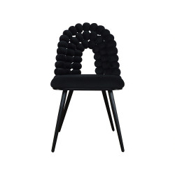 Krzesło Glamour Fantasy Black Froton