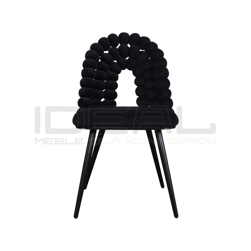 Krzesło Glamour Fantasy Black Froton
