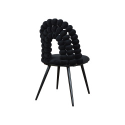 Krzesło Glamour Fantasy Black Froton