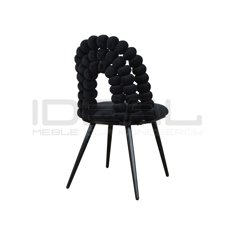 Krzesło Glamour Fantasy Black Froton