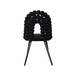 Krzesło Glamour Fantasy Black Froton