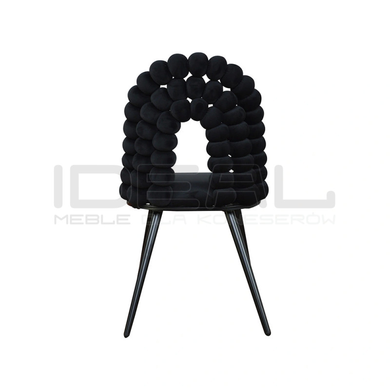 Krzesło Glamour Fantasy Black Froton