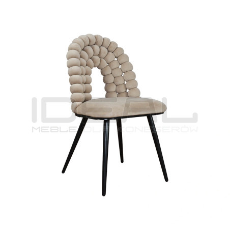 Krzesło Glamour Fantasy Black Froton