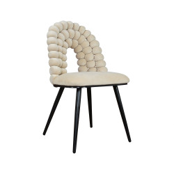 Krzesło Glamour Fantasy Black Froton