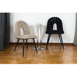 Krzesło Glamour Fantasy Black Froton