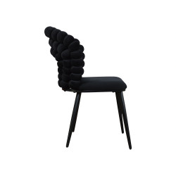 Krzesło Glamour Fantasy Black Filonauta