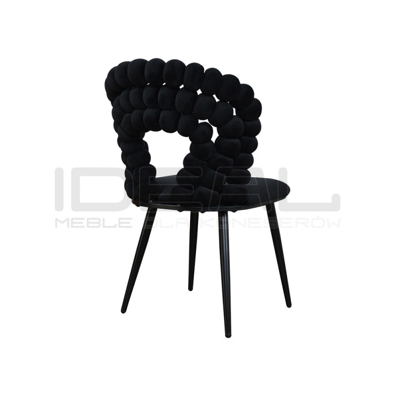 Krzesło Glamour Fantasy Black Filonauta