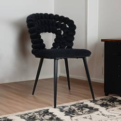 Krzesło Glamour Fantasy Black Filonauta