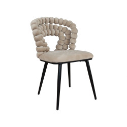 Krzesło Glamour Fantasy Black Filonauta