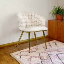 Krzesło Glamour Fantasy Gold Amas