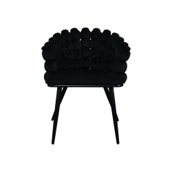 Krzesło Glamour Fantasy Black Amas