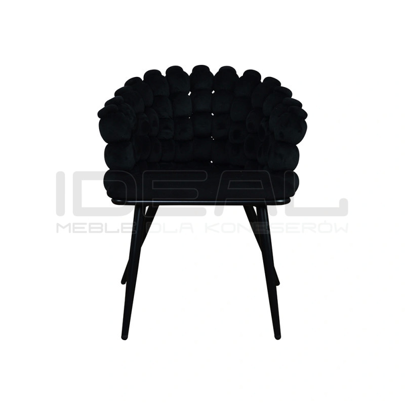 Krzesło Glamour Fantasy Black Amas