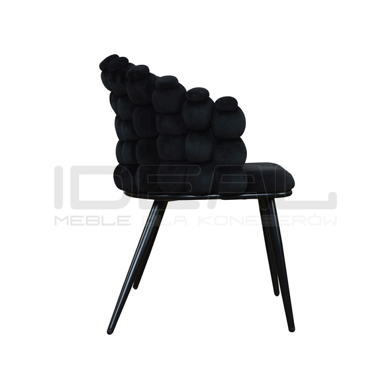 Krzesło Glamour Fantasy Black Amas