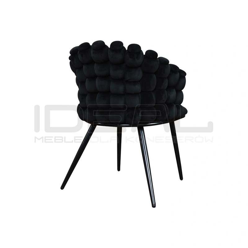 Krzesło Glamour Fantasy Black Amas