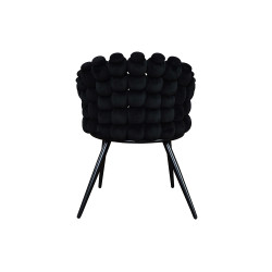 Krzesło Glamour Fantasy Black Amas