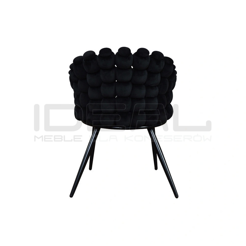 Krzesło Glamour Fantasy Black Amas