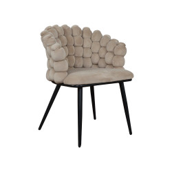 Krzesło Glamour Fantasy Black Amas