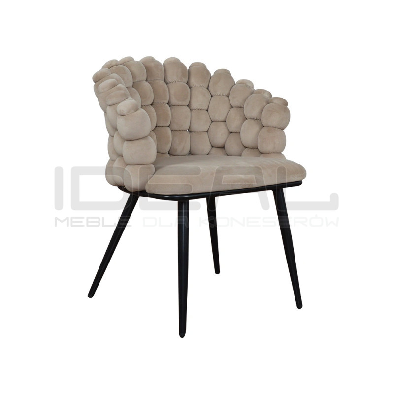 Krzesło Glamour Fantasy Black Amas