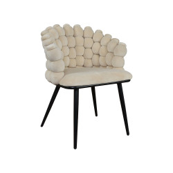 Krzesło Glamour Fantasy Black Amas