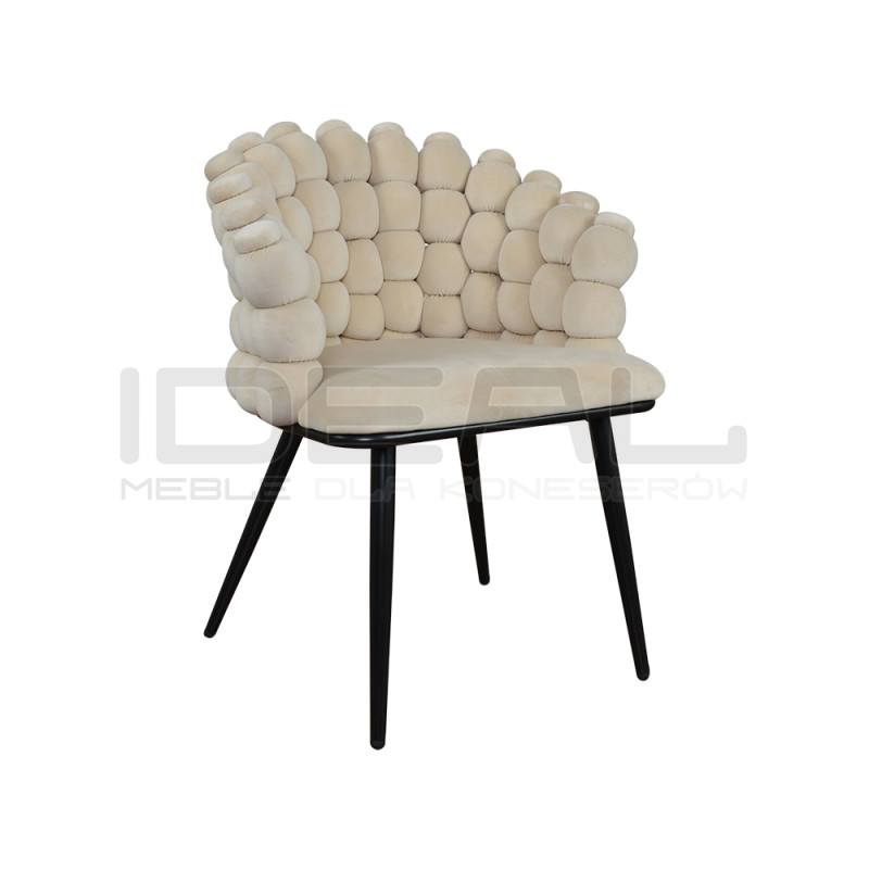 Krzesło Glamour Fantasy Black Amas