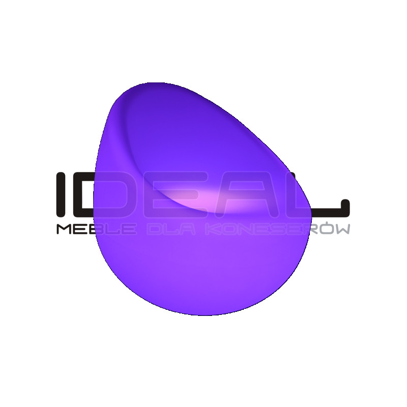 ŚWIECĄCY FOTEL OGRODOWY PARTY LED RGBW 16 KOLORÓW 74 CM