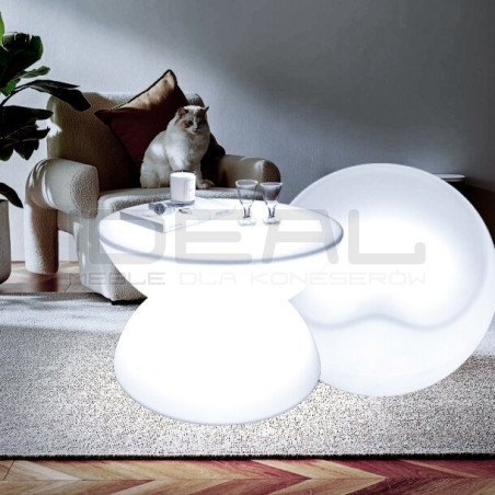 ŚWIECĄCY STOLIK OGRODOWY PARTY LED RGBW 16 KOLORÓW 60 CM