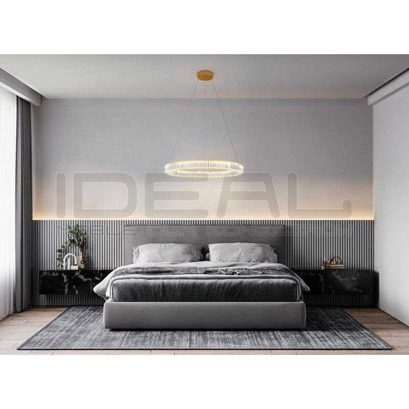 Lampa wisząca glamour LIBERTY 80 złota