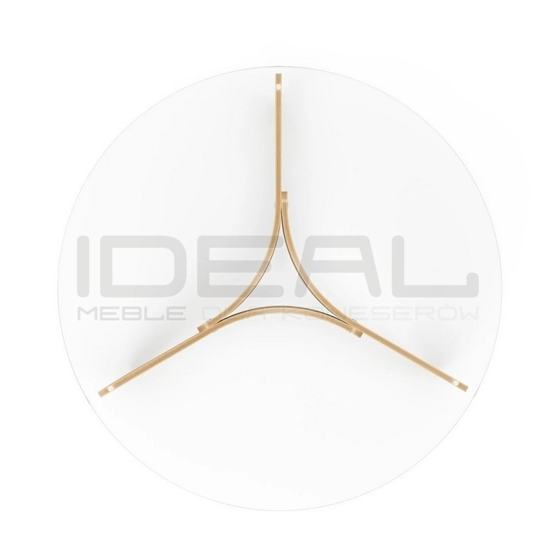 Stolik kawowy MADERA drewno plus szkło