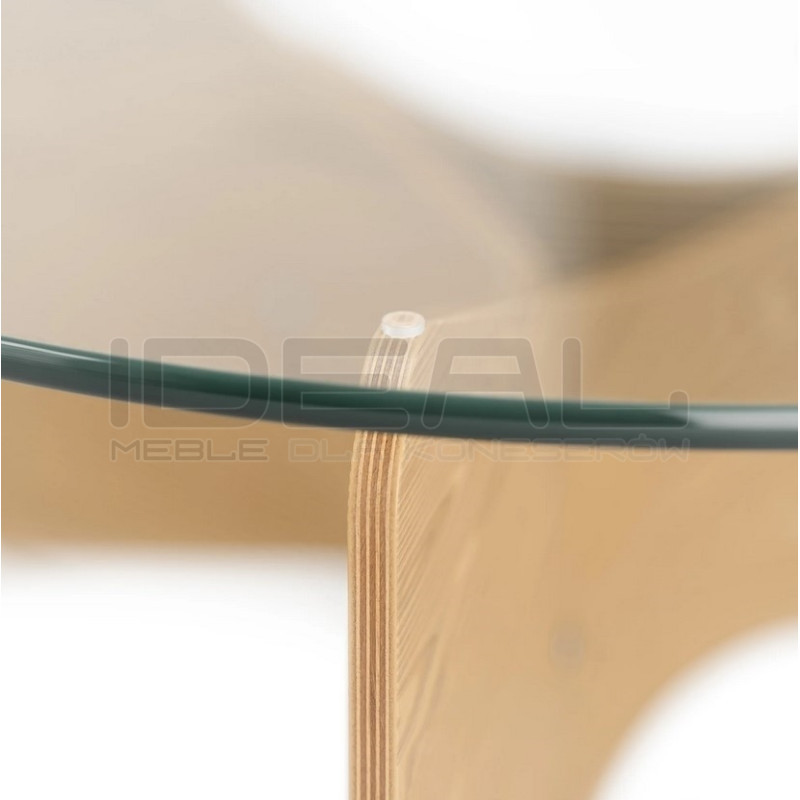 Stolik kawowy MADERA drewno plus szkło