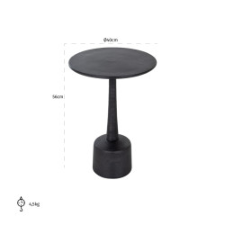 Stolik kawowy WILLY 40 okrągły czarny