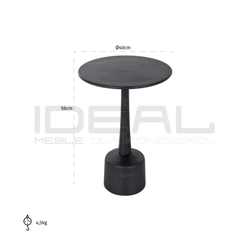 Stolik kawowy WILLY 40 okrągły czarny