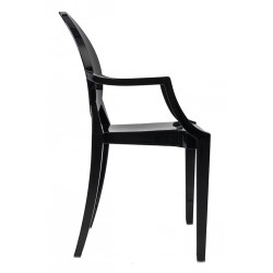 Krzesło Louis Inspirowane Louis Ghost czarne