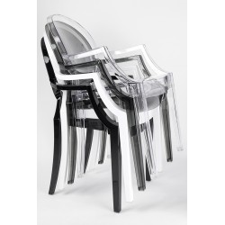 Krzesło Louis Inspirowane Louis Ghost białe