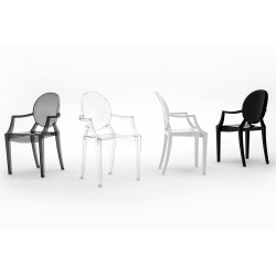 Krzesło Louis Inspirowane Louis Ghost białe