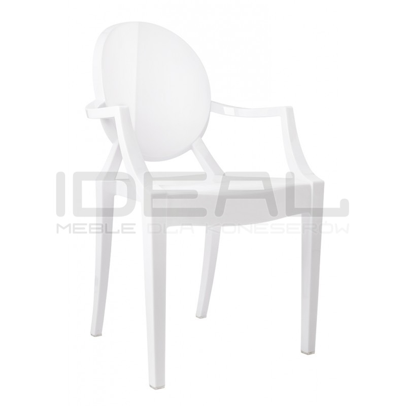 Krzesło Louis Inspirowane Louis Ghost białe