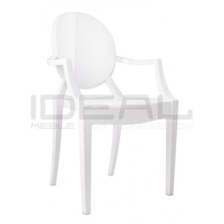 Krzesło Louis Inspirowane Louis Ghost białe