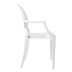 Krzesło Louis Inspirowane Louis Ghost białe